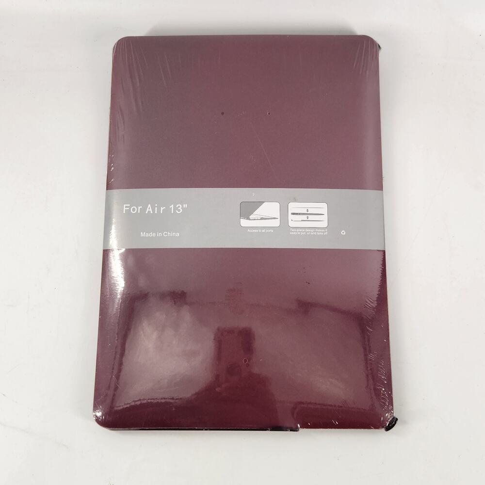 Hardcase Plastic Cover Shell Apple MacBook Air 13" Red Laptop 2 Piece Design